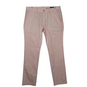 Bonobos Light Pink 100% Cotton Straight Leg Pockets Preppy Pants Bottoms Size 33